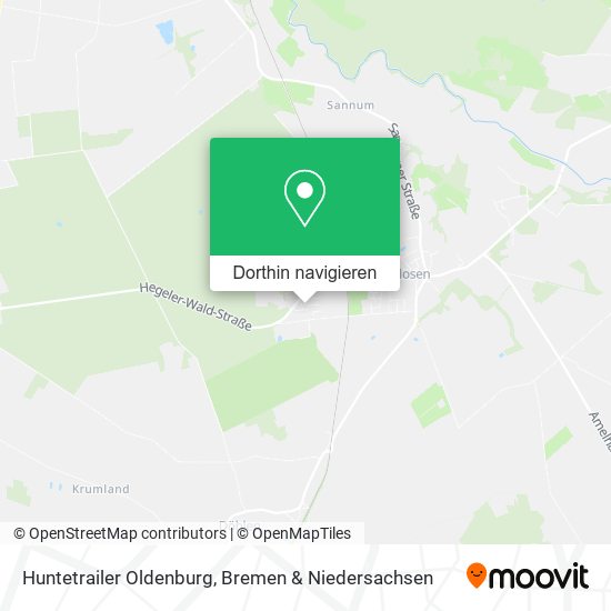 Huntetrailer Oldenburg Karte