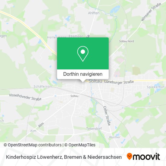 Kinderhospiz Löwenherz Karte