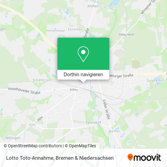 Lotto Toto-Annahme Karte