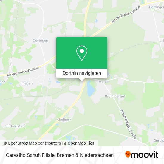 Carvalho Schuh Filiale Karte
