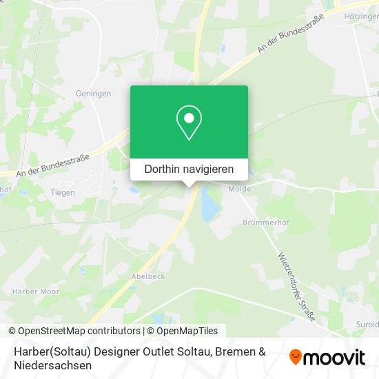 Harber(Soltau) Designer Outlet Soltau Karte