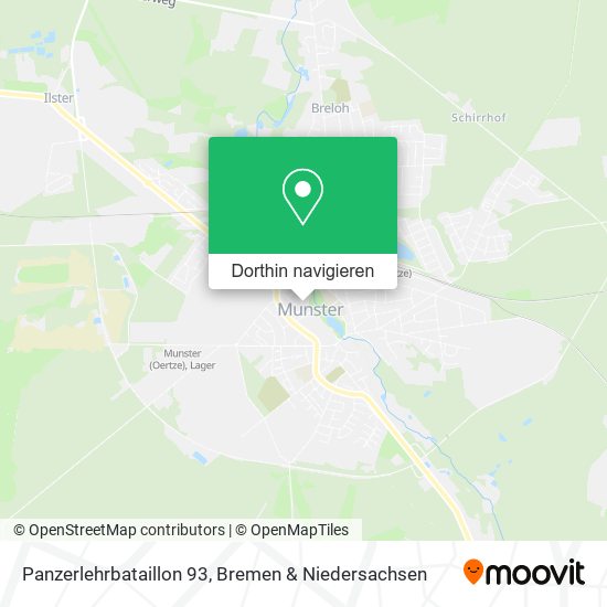 Panzerlehrbataillon 93 Karte