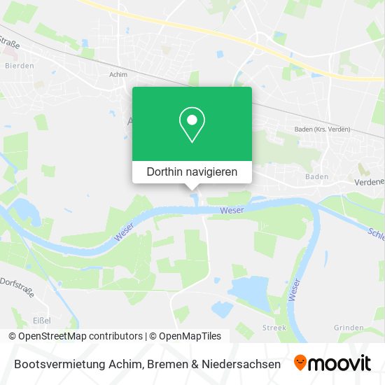 Bootsvermietung Achim Karte