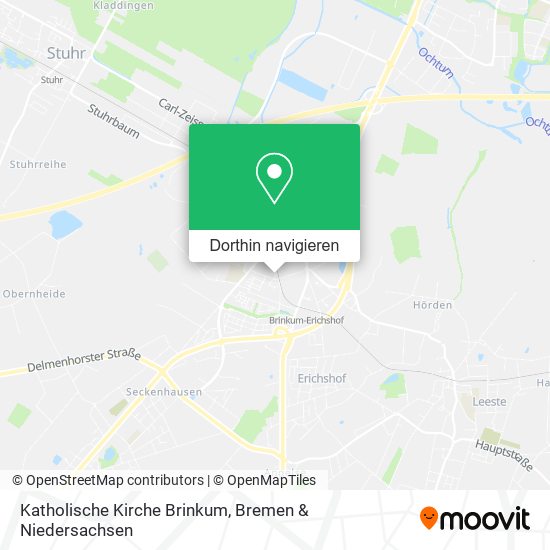 Katholische Kirche Brinkum Karte