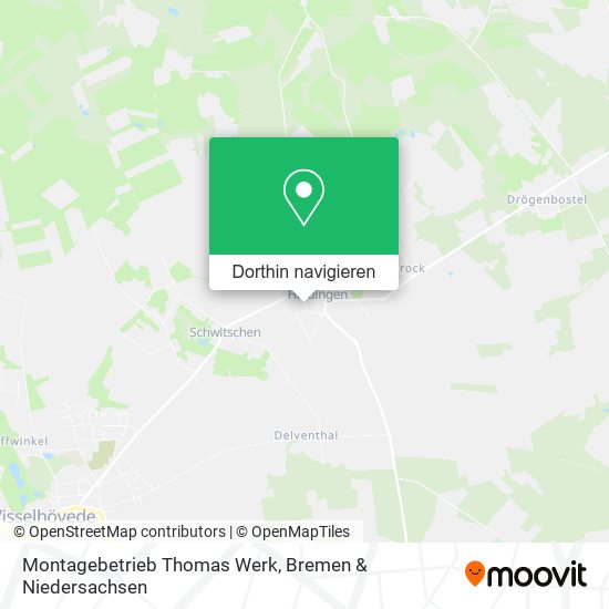 Montagebetrieb Thomas Werk Karte