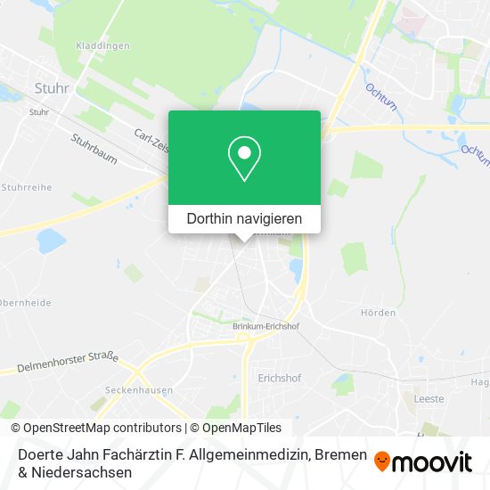 Doerte Jahn Fachärztin F. Allgemeinmedizin Karte