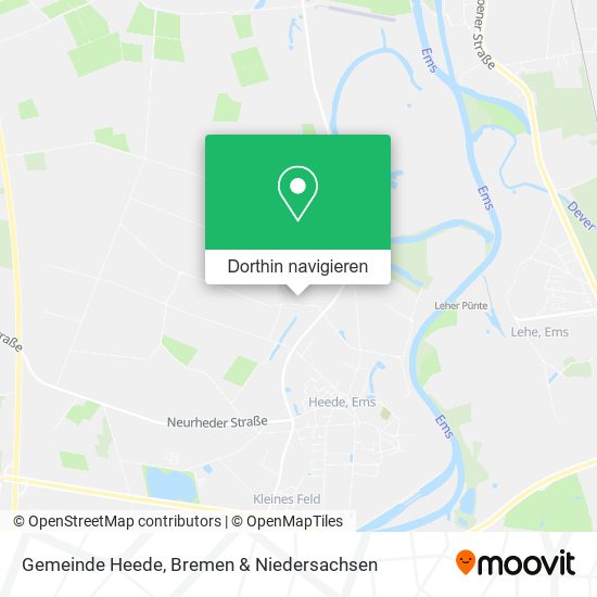 Gemeinde Heede Karte