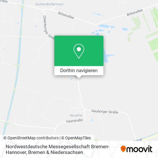 Nordwestdeutsche Messegesellschaft Bremen-Hannover Karte