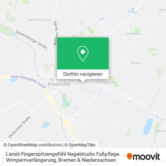 Lana's Fingerspitzengefühl Nagelstudio Fußpflege Wimpernverlängerung Karte