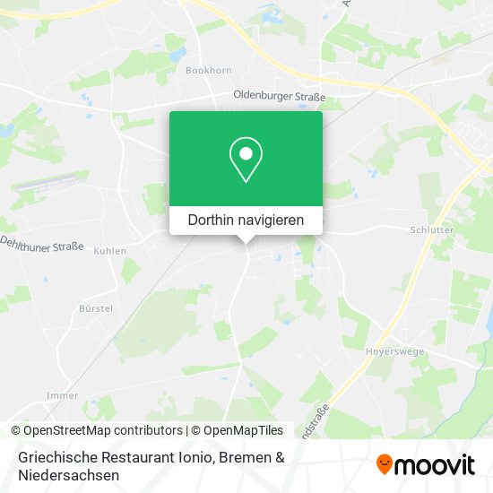 Griechische Restaurant Ionio Karte