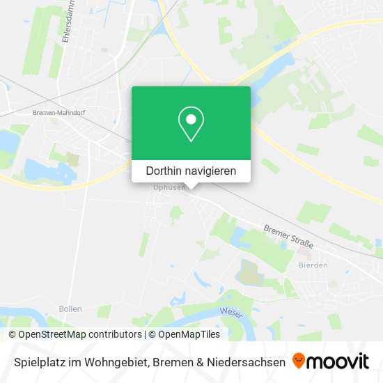 Spielplatz im Wohngebiet Karte