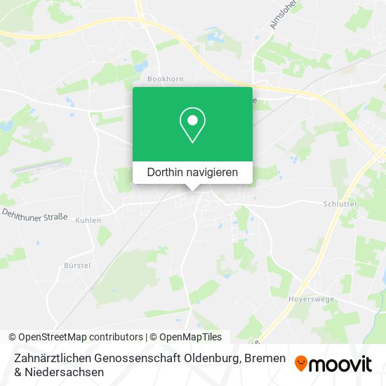 Zahnärztlichen Genossenschaft Oldenburg Karte