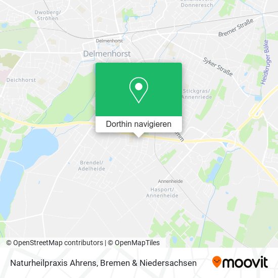 Naturheilpraxis Ahrens Karte