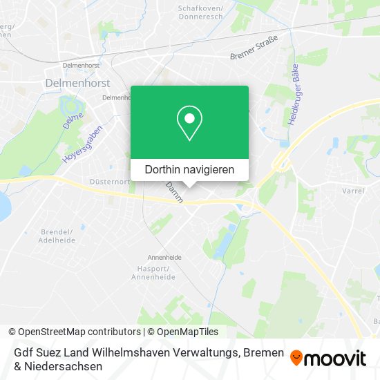 Gdf Suez Land Wilhelmshaven Verwaltungs Karte