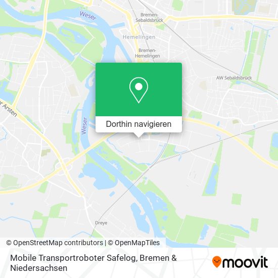 Mobile Transportroboter Safelog Karte