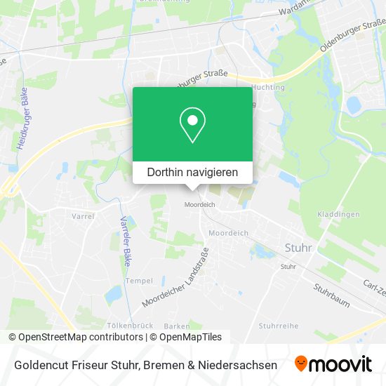 Goldencut Friseur Stuhr Karte