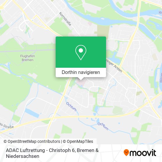 ADAC Luftrettung - Christoph 6 Karte