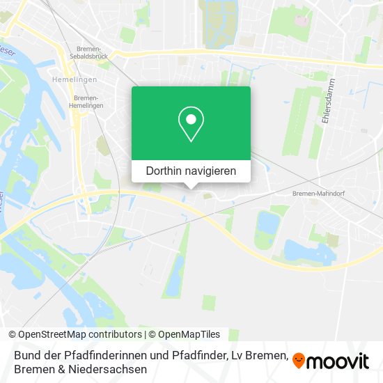 Bund der Pfadfinderinnen und Pfadfinder, Lv Bremen Karte