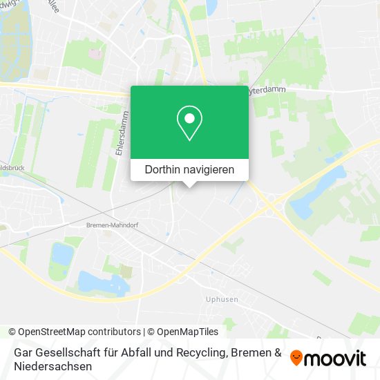 Gar Gesellschaft für Abfall und Recycling Karte