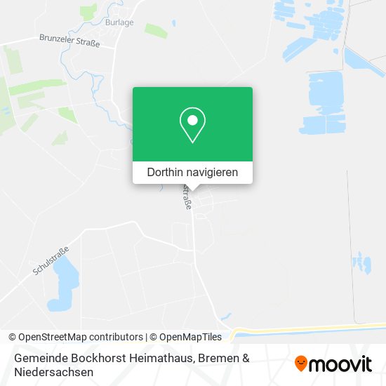 Gemeinde Bockhorst Heimathaus Karte