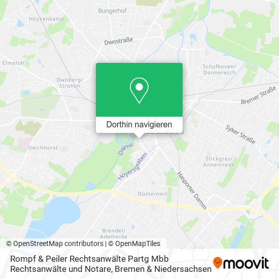 Rompf & Peiler Rechtsanwälte Partg Mbb Rechtsanwälte und Notare Karte