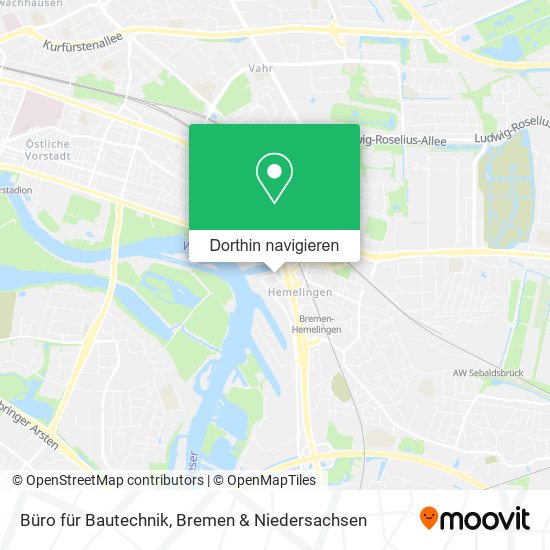 Büro für Bautechnik Karte