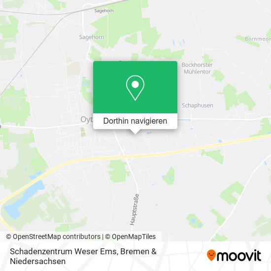 Schadenzentrum Weser Ems Karte