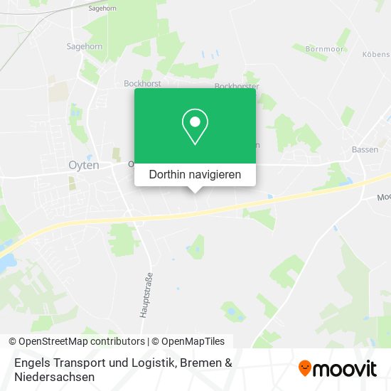 Engels Transport und Logistik Karte