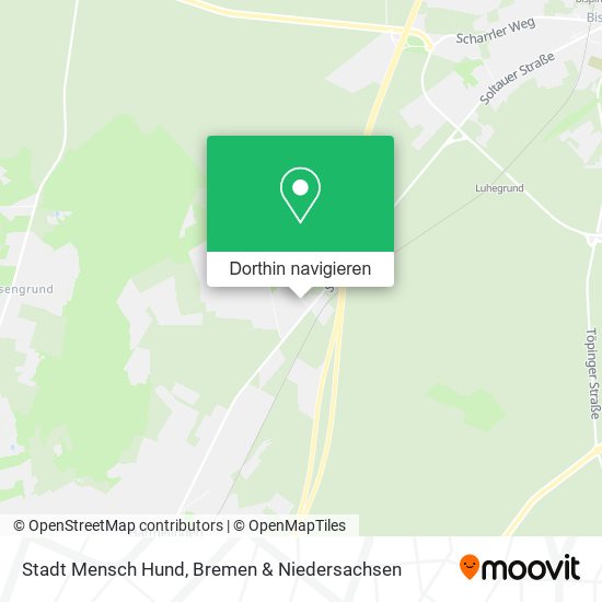Stadt Mensch Hund Karte