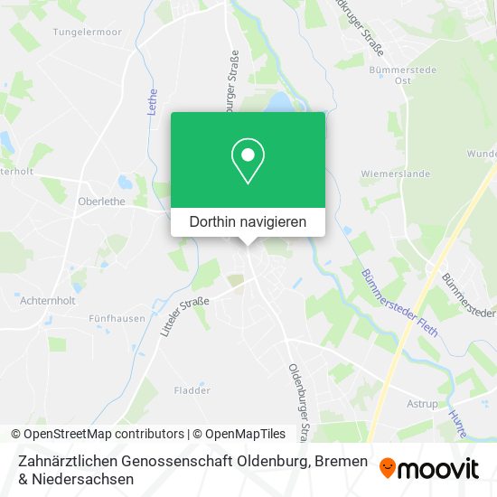 Zahnärztlichen Genossenschaft Oldenburg Karte