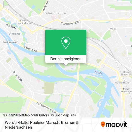Werder-Halle, Pauliner Marsch Karte