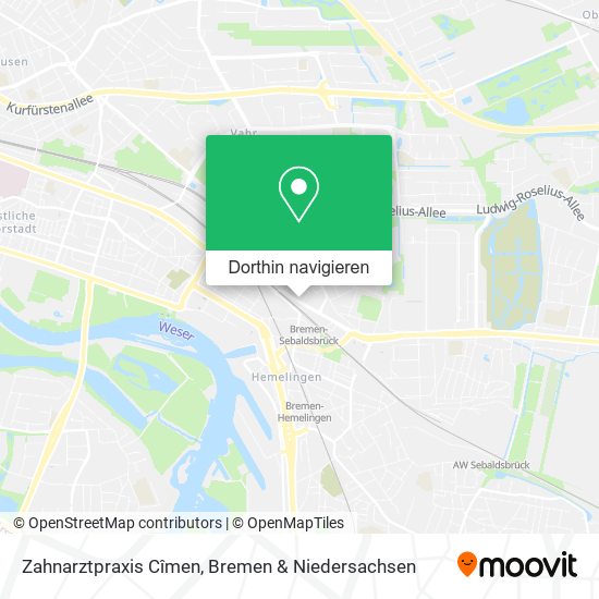 Zahnarztpraxis Cîmen Karte