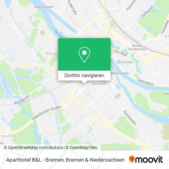 Aparthotel B&L - Bremen Karte