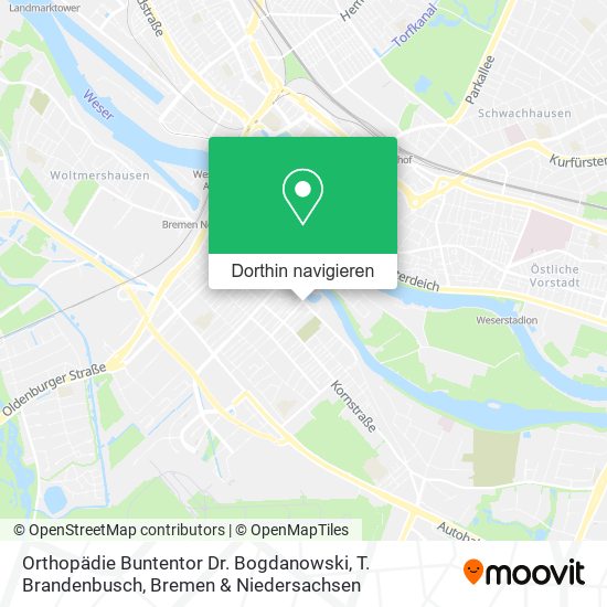 Orthopädie Buntentor Dr. Bogdanowski, T. Brandenbusch Karte