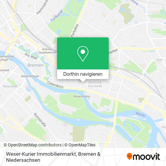 Weser-Kurier Immobilienmarkt Karte