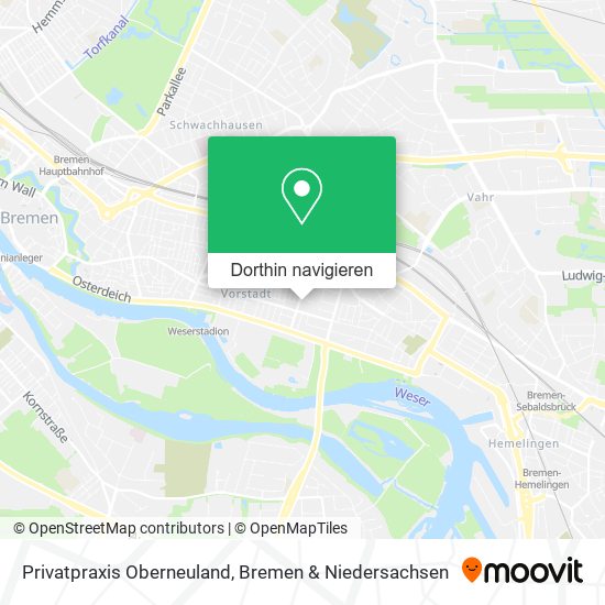 Privatpraxis Oberneuland Karte