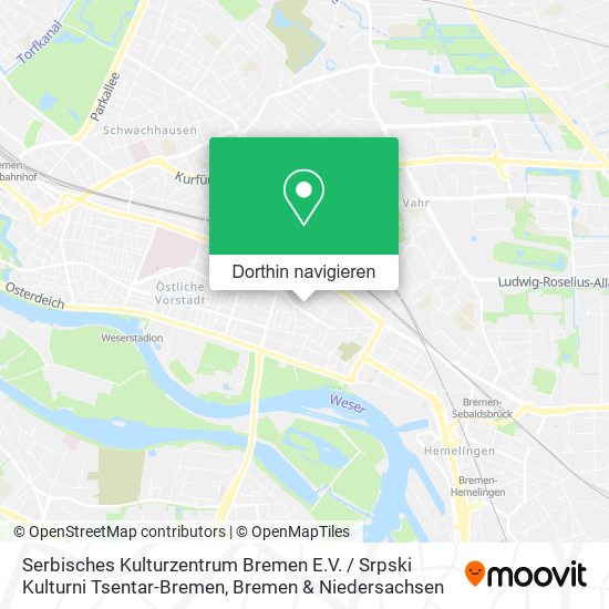 Serbisches Kulturzentrum Bremen E.V. / Srpski Kulturni Tsentar-Bremen Karte