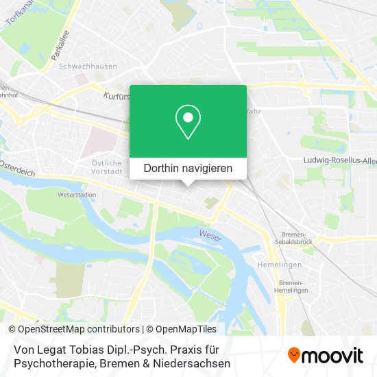 Von Legat Tobias Dipl.-Psych. Praxis für Psychotherapie Karte