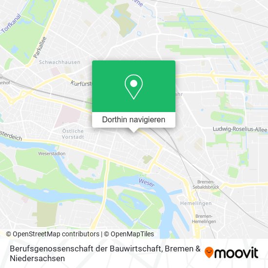Berufsgenossenschaft der Bauwirtschaft Karte