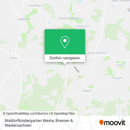 Waldorfkindergarten Weste Karte
