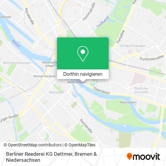 Berliner Reederei KG Dettmer Karte