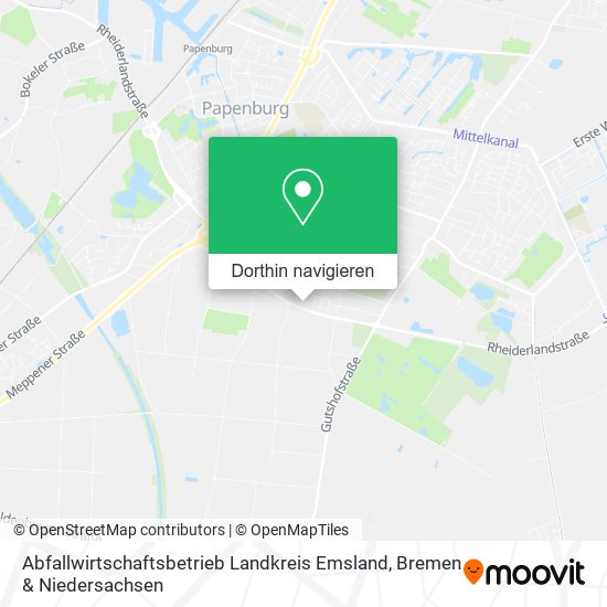 Abfallwirtschaftsbetrieb Landkreis Emsland Karte