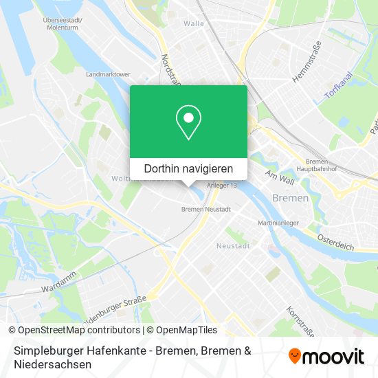 Simpleburger Hafenkante - Bremen Karte