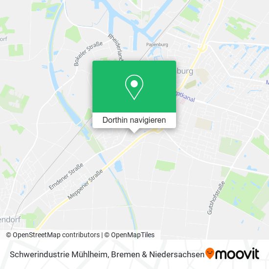 Schwerindustrie Mühlheim Karte
