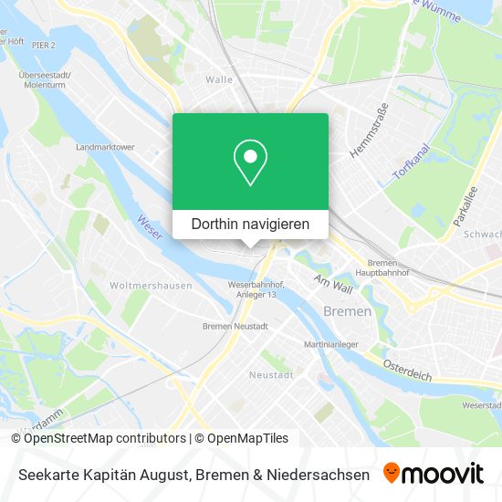 Seekarte Kapitän August Karte
