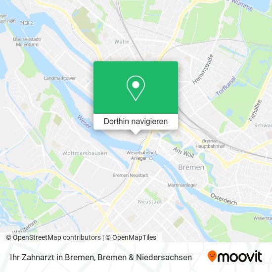 Ihr Zahnarzt in Bremen Karte