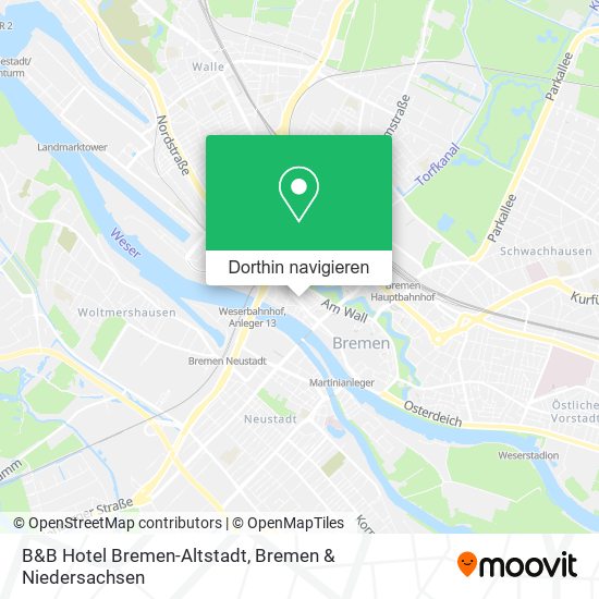 B&B Hotel Bremen-Altstadt Karte
