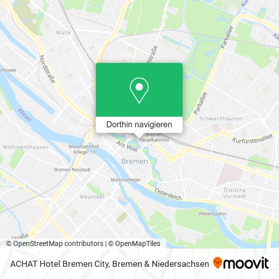 ACHAT Hotel Bremen City Karte