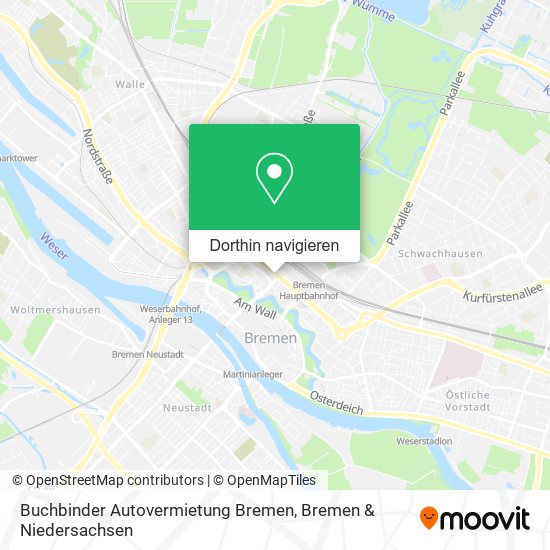 Buchbinder Autovermietung Bremen Karte