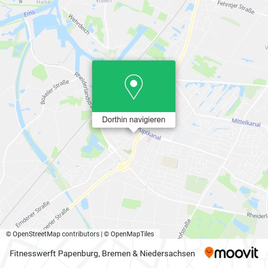 Fitnesswerft Papenburg Karte